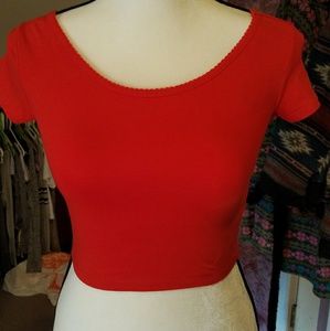 Red Forever 21 crop top